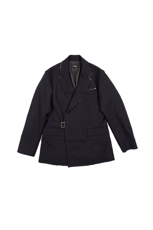 Fringe Finition Jacket - Navy