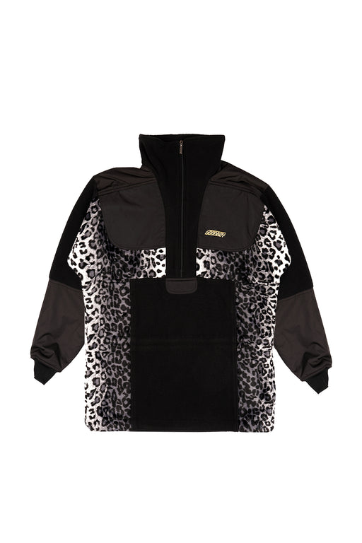 White Leopard Anorak - Black