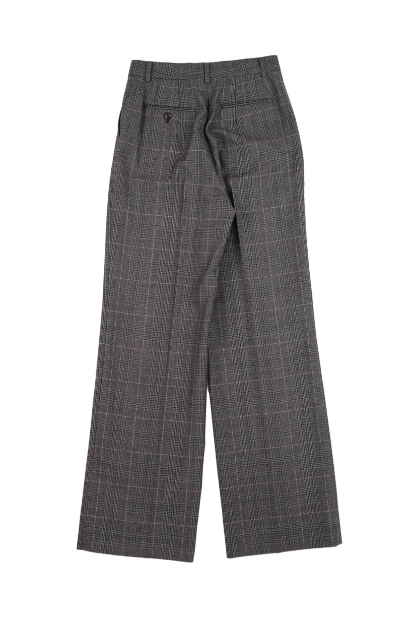 Tailored Fit Grey Check Performance Trousers | Buy Online at Moss