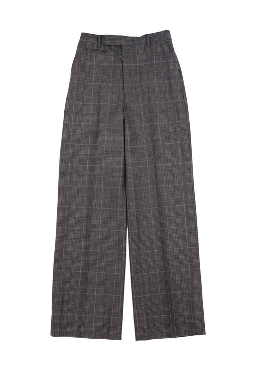 Check Trousers - Grey Plaid
