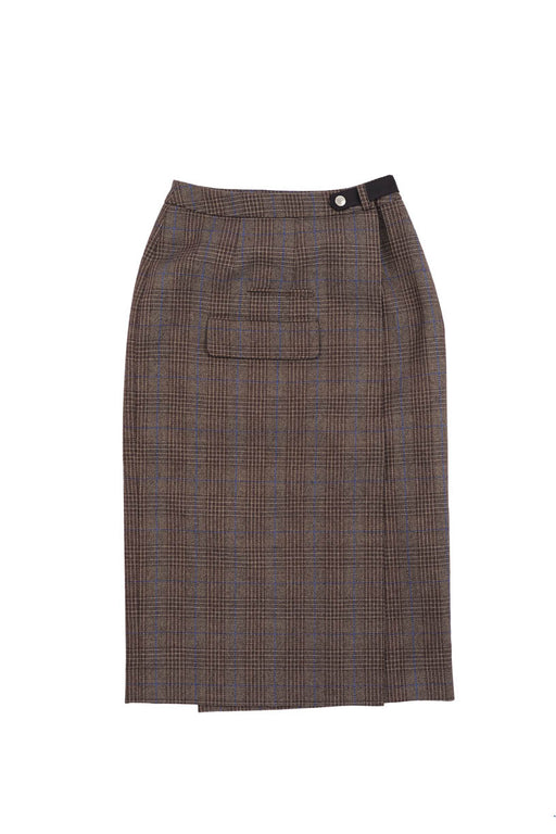 Check Skirt - Brown Plaid