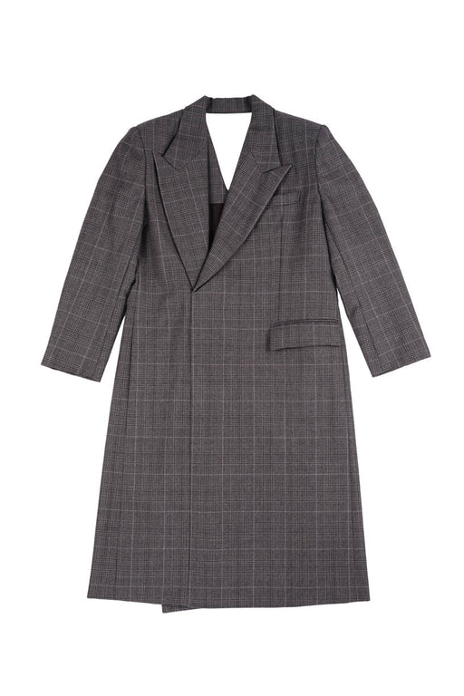 Coat Dress - Grey Plaid