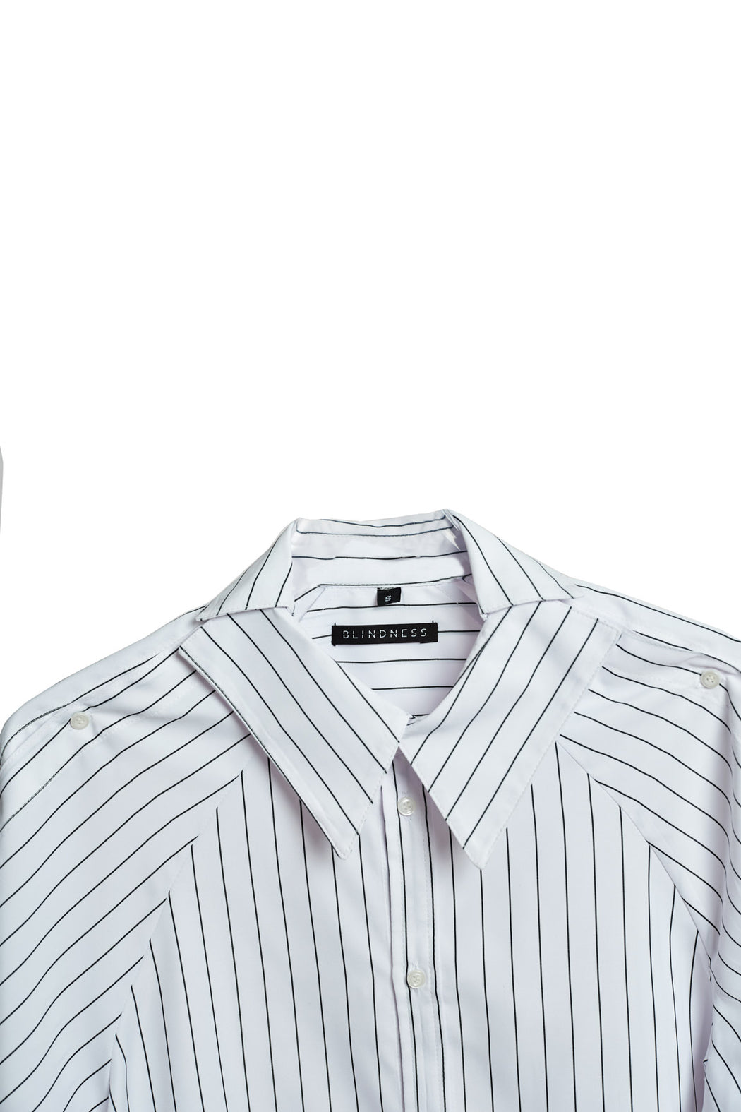 Asymmetric Shirt - Stripe White