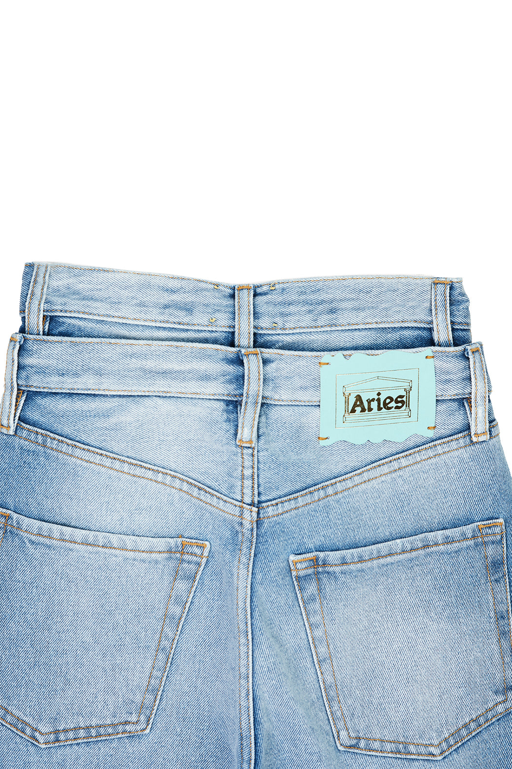 Lilly Double Waistband Jeans - Blue