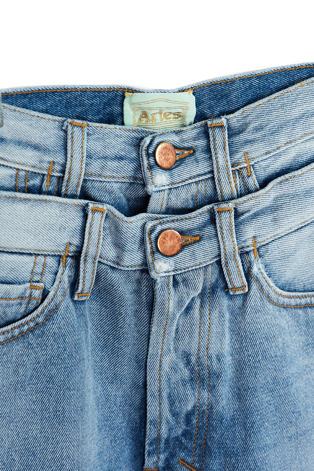 Lilly Double Waistband Jeans - Blue