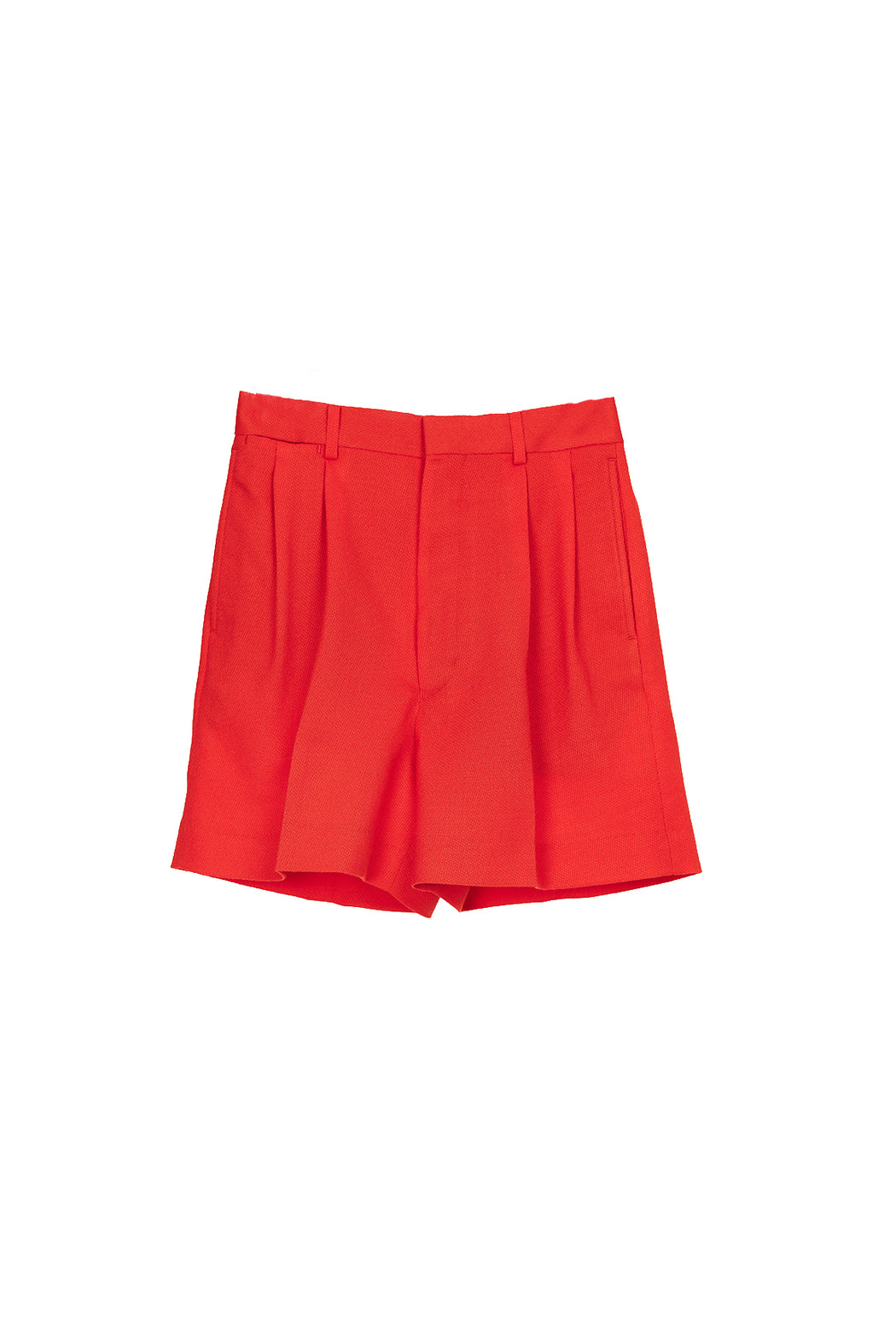 Pleated Shorts - Red