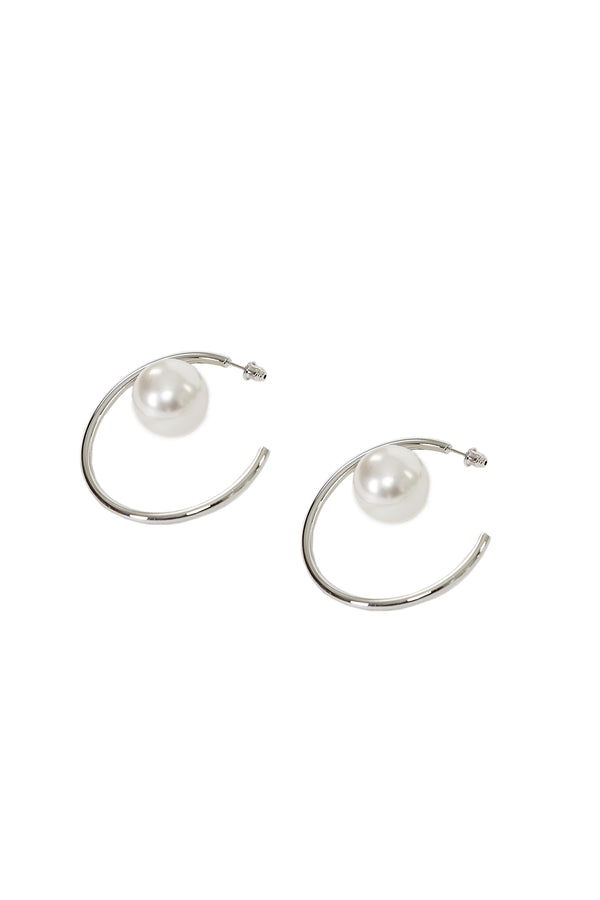 Pearl Earring - Silver
