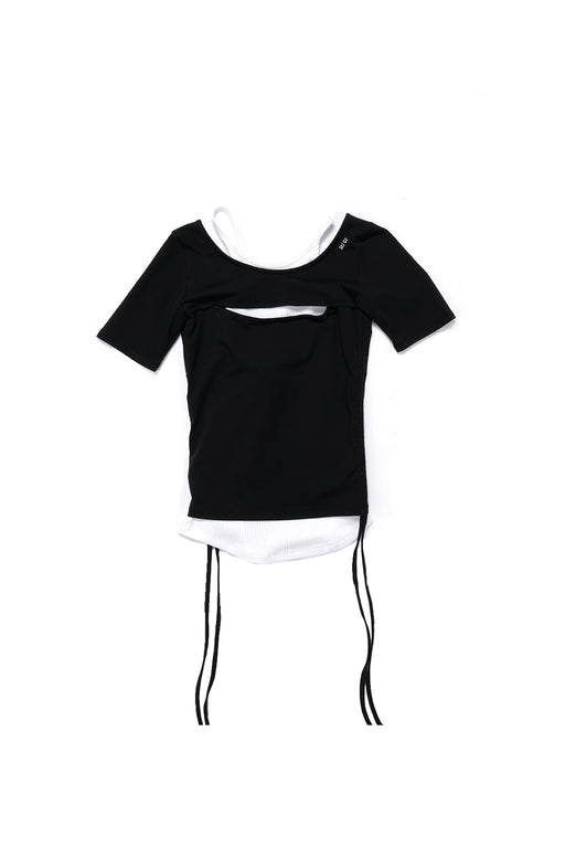 Halter Neck Top - Black/White