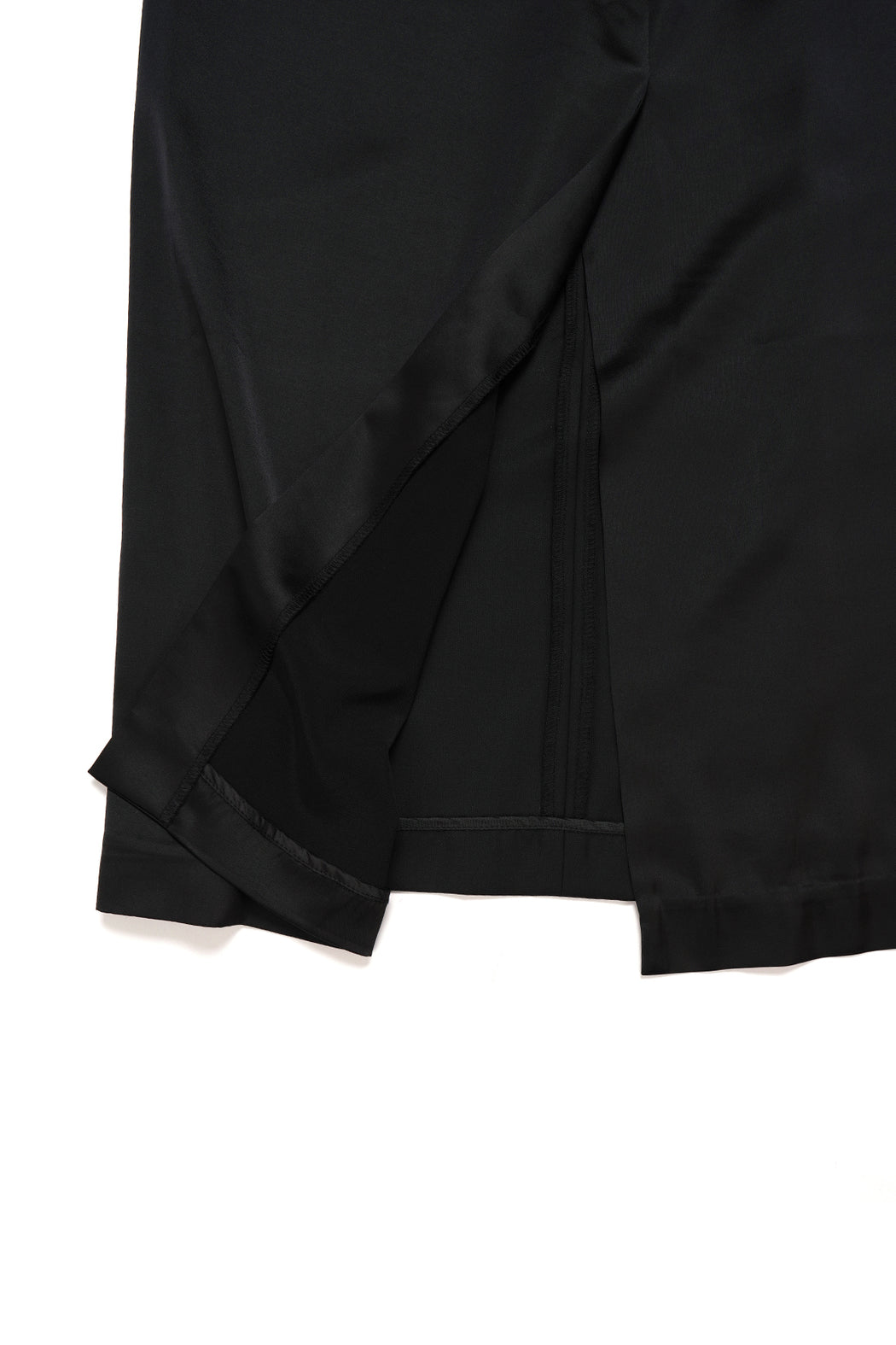 Paneled Long Skirt - Black
