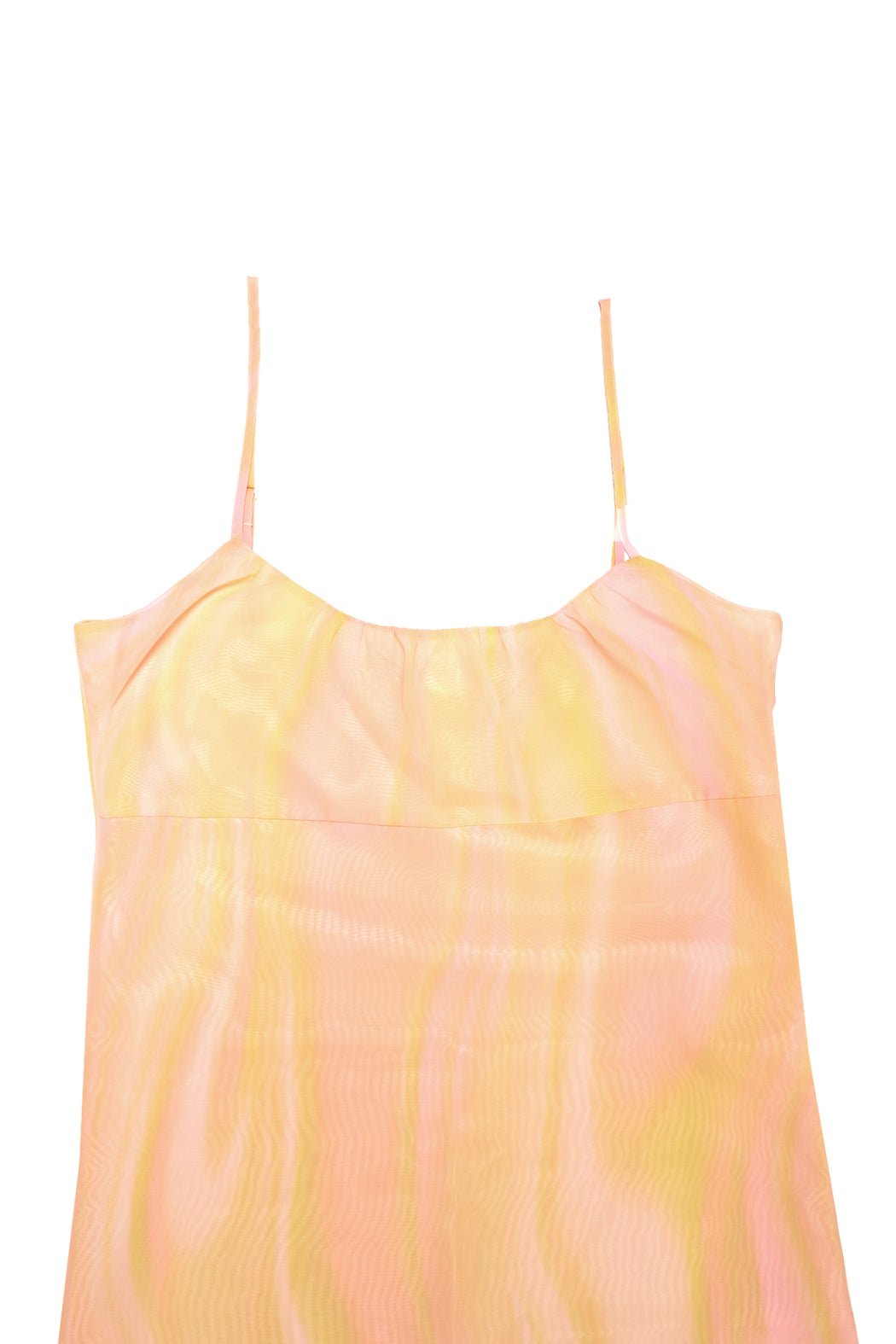 Watercolor Printed Dress - Yellow
