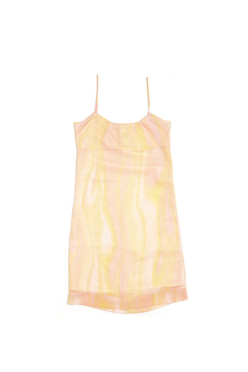 Watercolor Printed Dress - Yellow