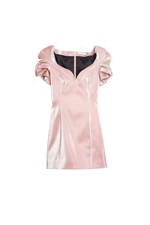 Balloon Sleeve Dress - Pink