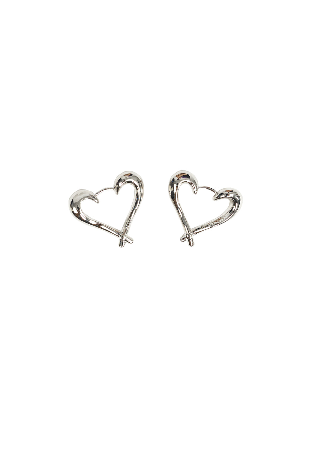 Heart Twist Earring - Silver