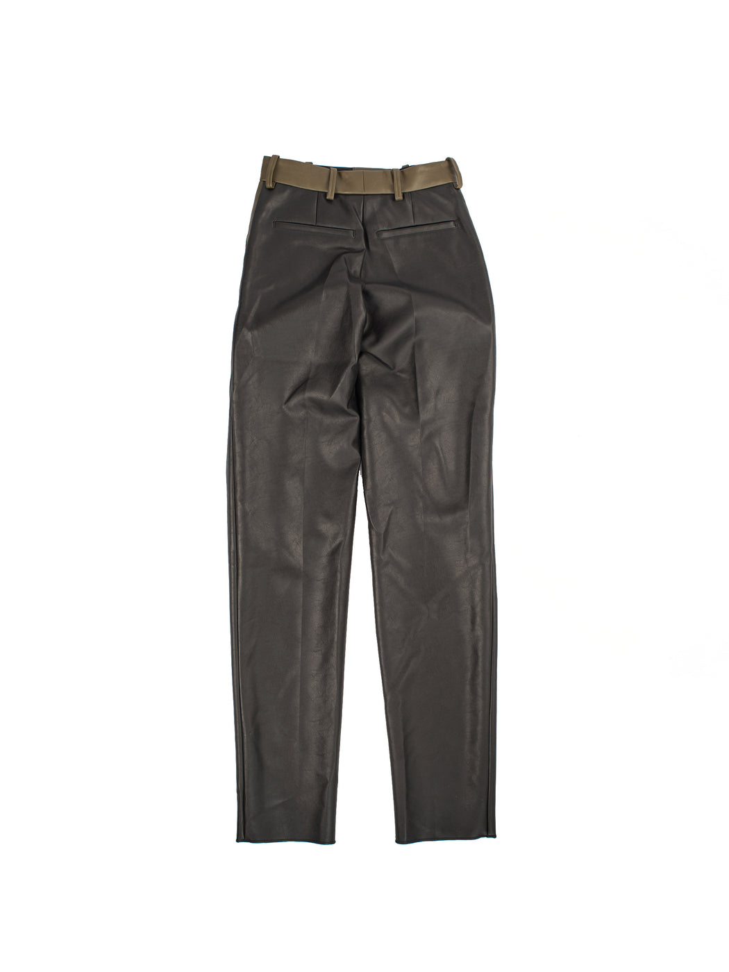 Cut-out Trousers - Leather/Green