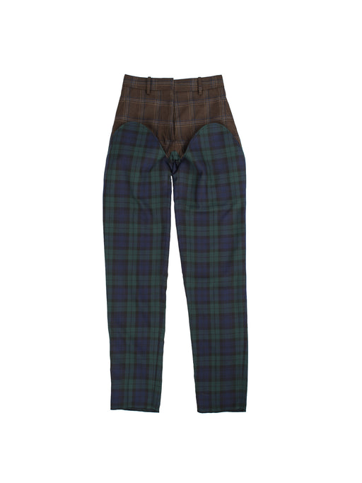 Cut-out Trousers - Blue/Green