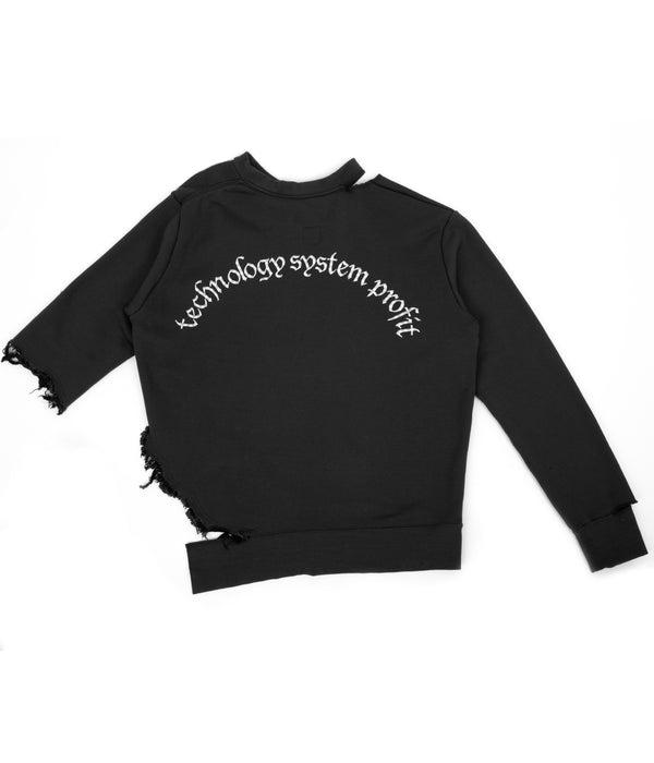 Cropped Sweater - Black