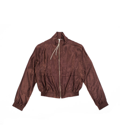 Binibeca Jacquard Bomber Jacket - Brown