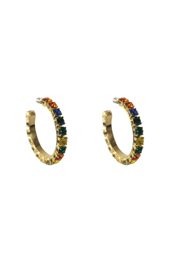 2" Medium Round Hoop Earrings