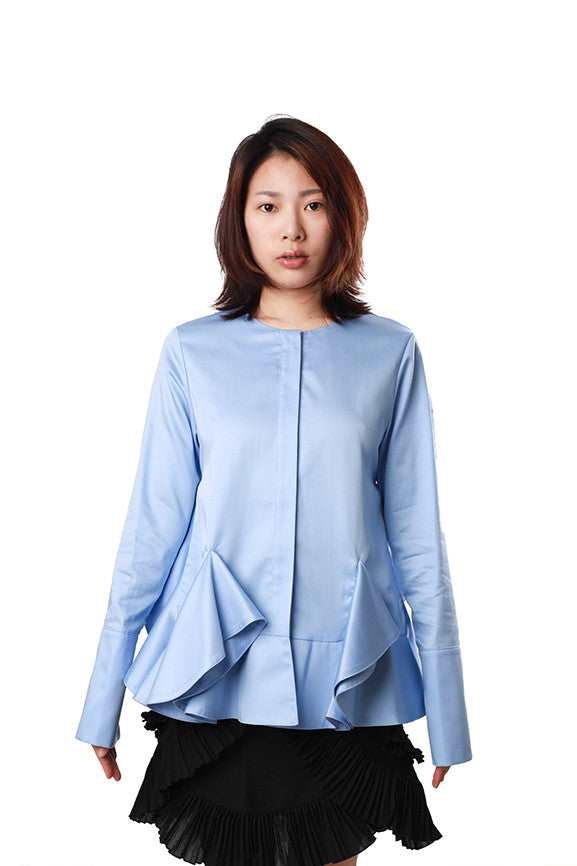 Ruffle Hem Shirt