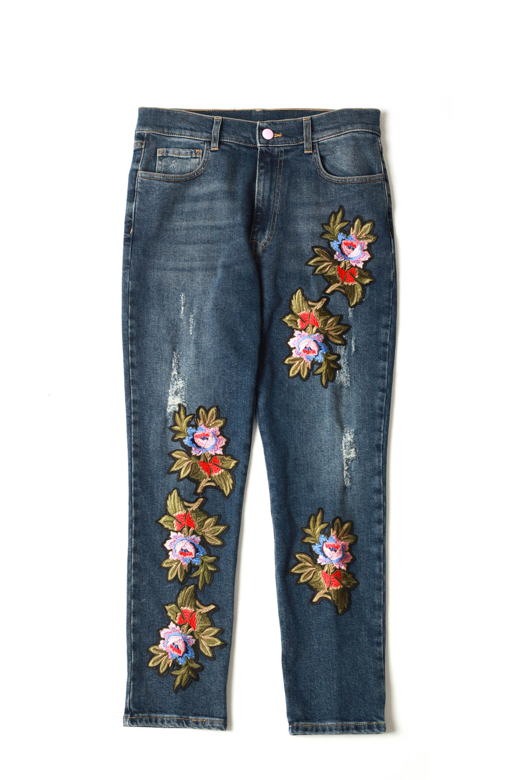 Floral Patch Jeans