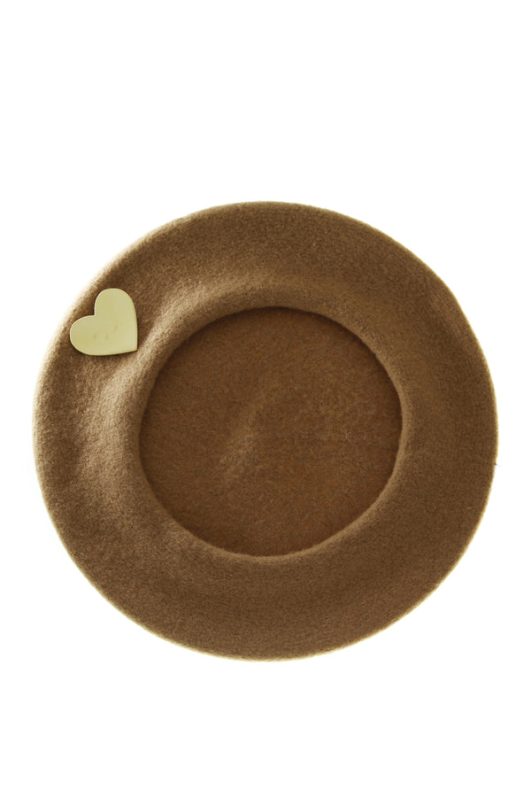 Xoxo Beret - Camel/Gold