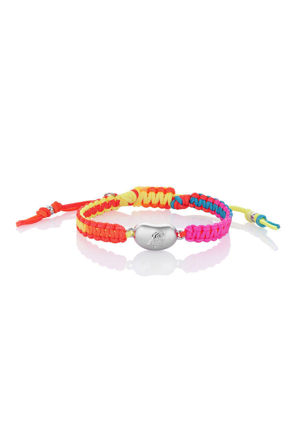 Jelly Bean Friendship Bracelet - Silver