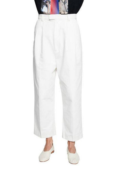 Tie Up Pike Trousers - White — CLASH