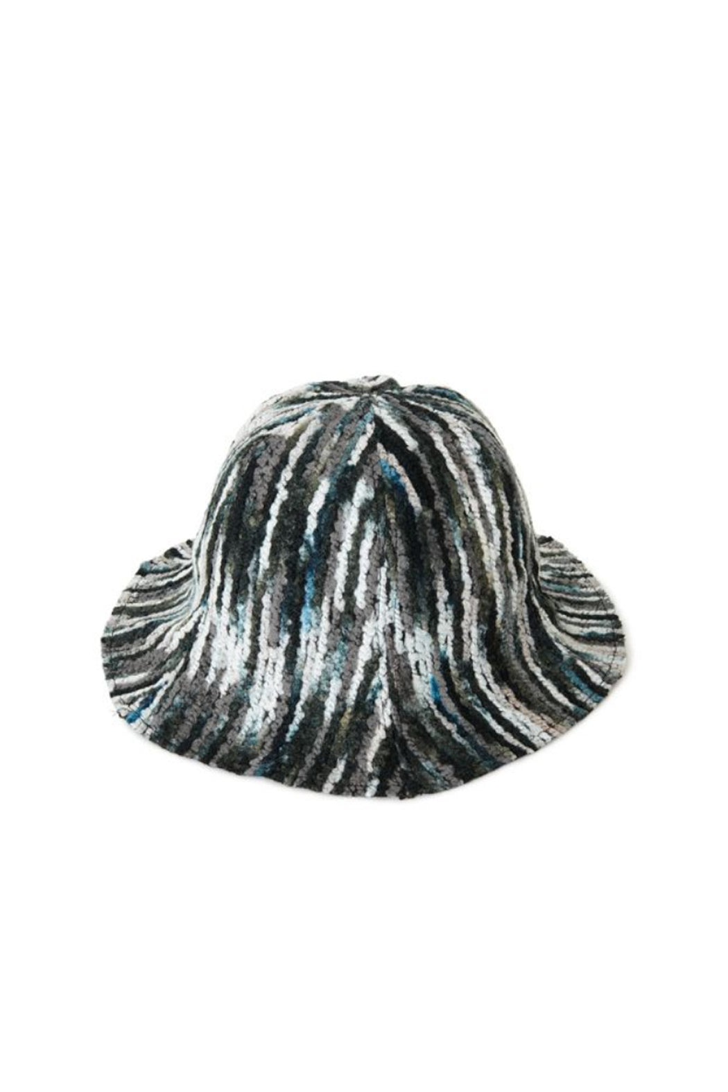 Stripe Yarn Hat - Black