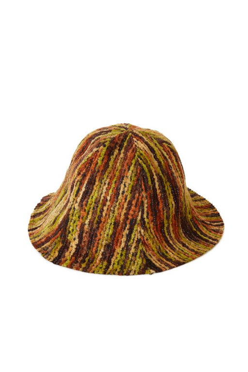 Stripe Yarn Hat - Orange