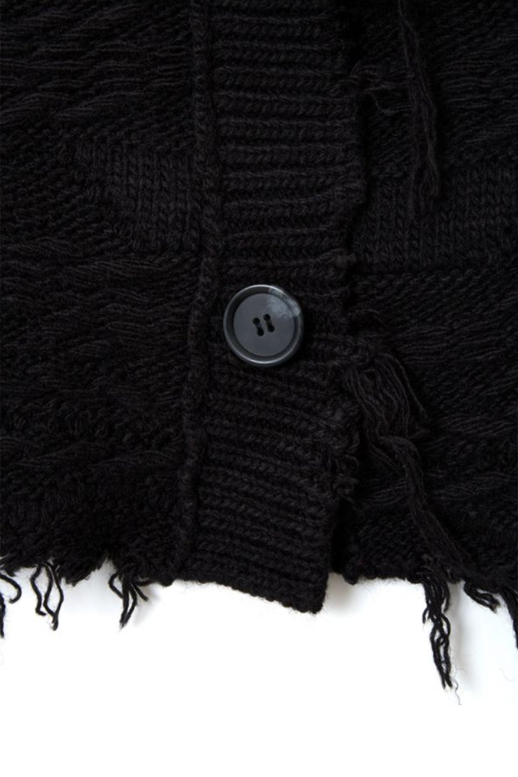 Wave Collar Crash Knit - Black