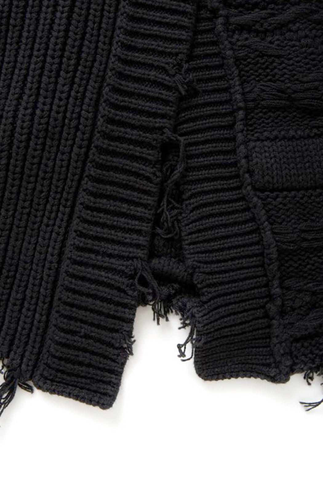 Wave Stripe Crash Knit - Black