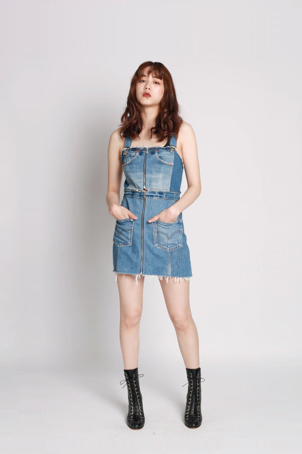 Overall Denim Dress