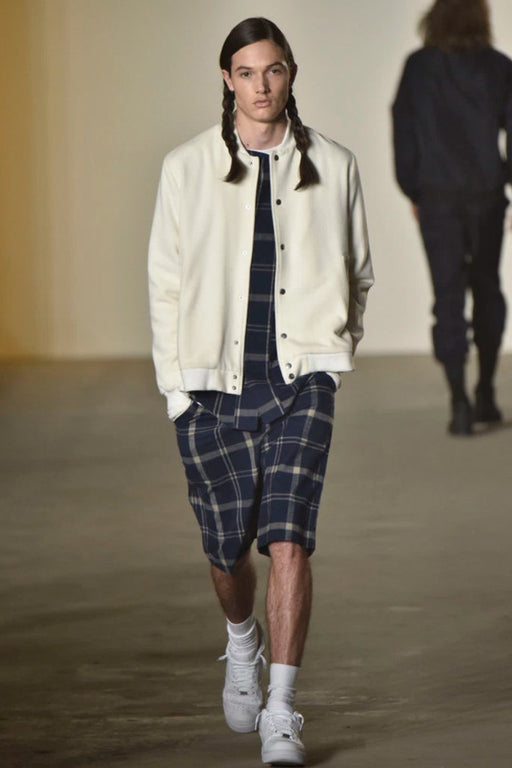 Trompe L'oeil Hem Shirt - Blue Plaid