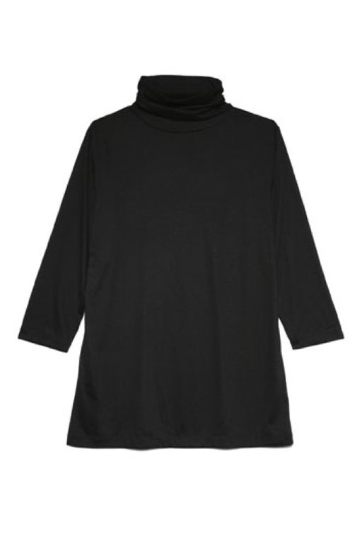 Turtle Neck Jersey - Black