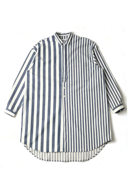 Long Over Shirt - Blue/White