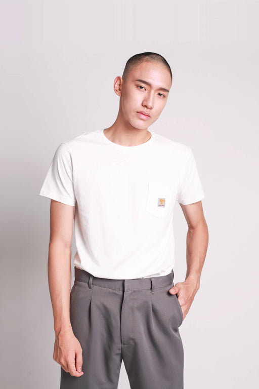 Logo Pocket Tee - White