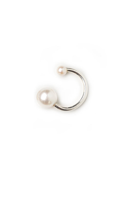 Iris Earclip w/ Pearls - Silver