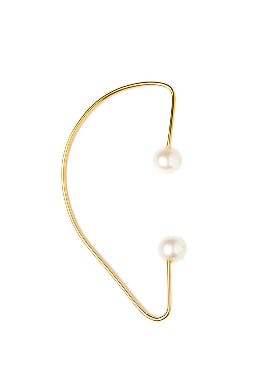 Iris Earwrap Pearls - Gold