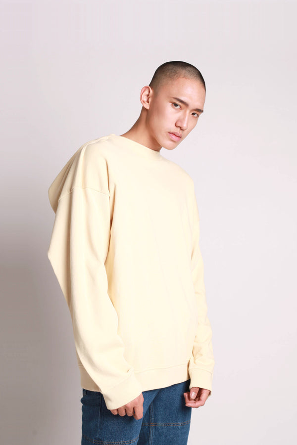 Oversized Sweater w/ Volume - Biscotti