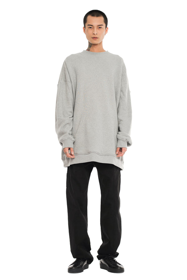 Paneled Hoodie - Grey