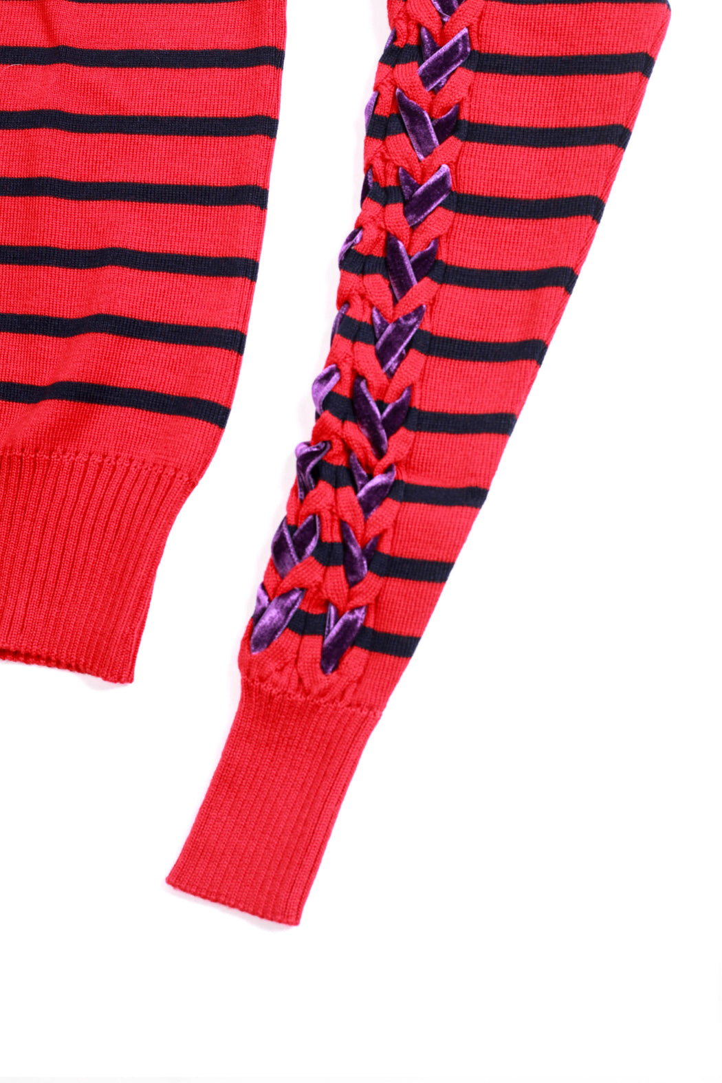 Stripe Pullover - Red/Navy